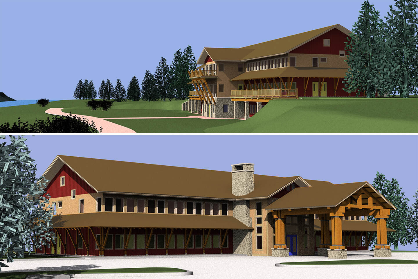 3D rendering of building