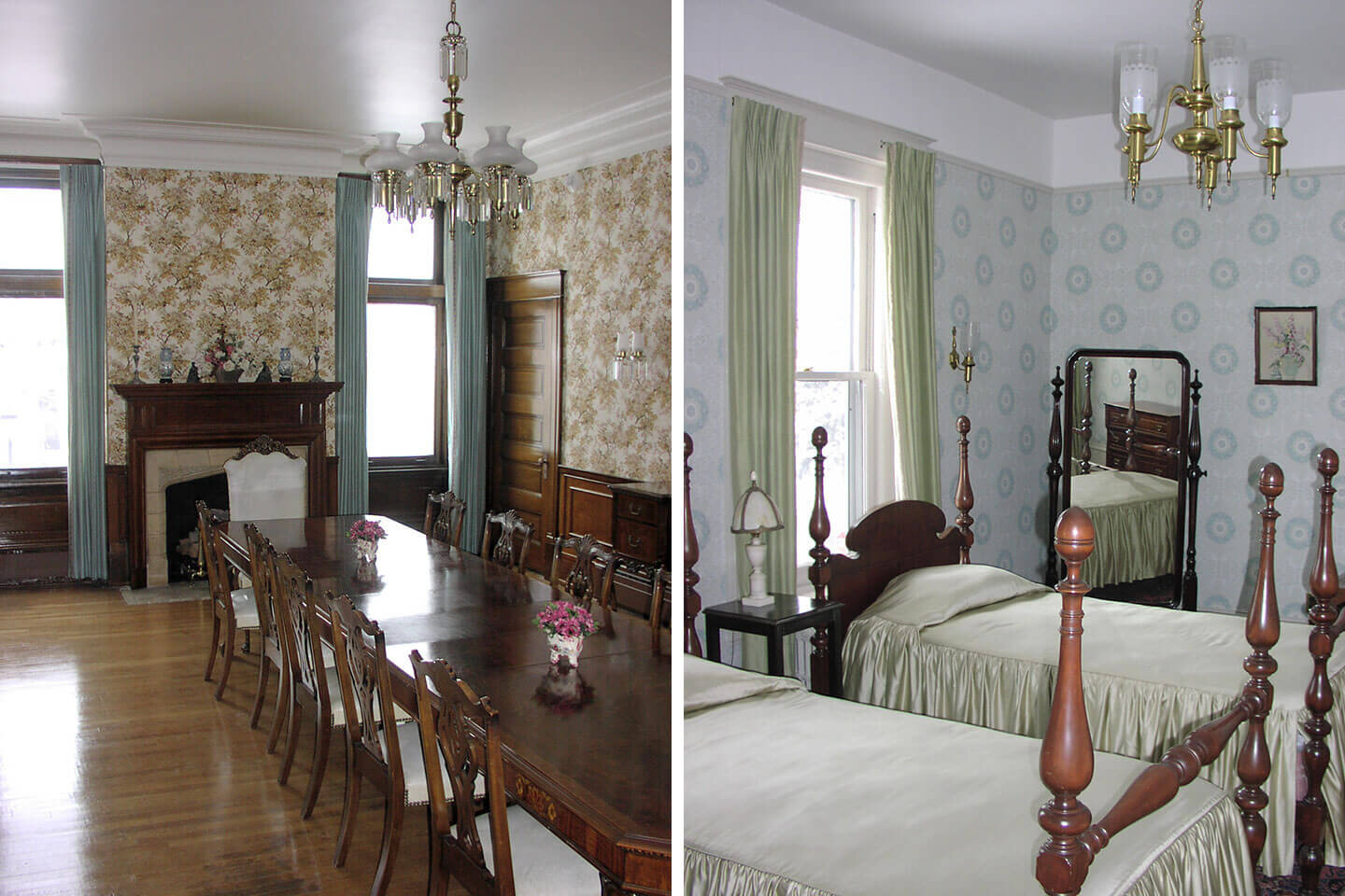 Historical dining room and bedroom