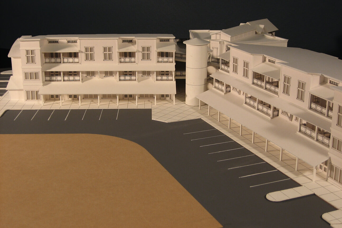 3D model of 3-story buildings