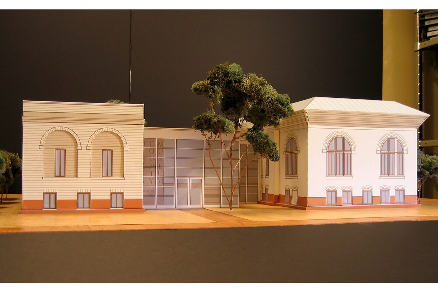 博物馆增建部分的3D模型