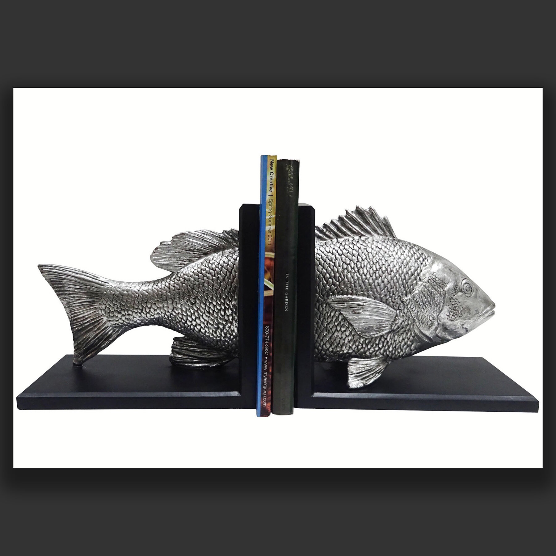 Fish Figurine Bookends (set of 2)