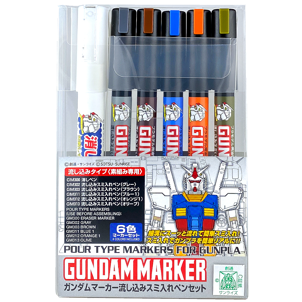 Gundam Markers for Panel Lining