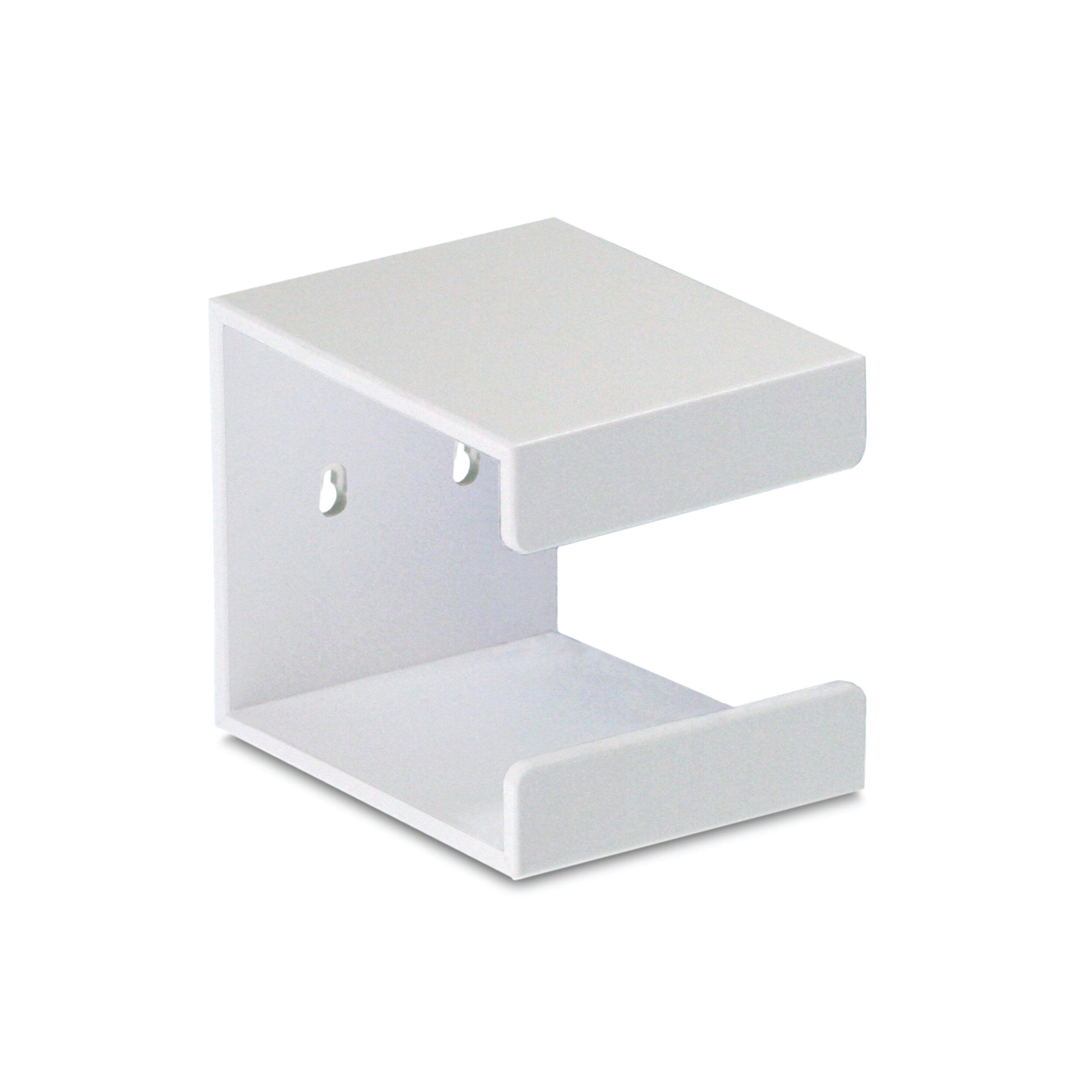 White 5 Width x 6 Height x 5 Depth TrippNT 50995 Wall Mountable Cube Kleenex Box Holder 