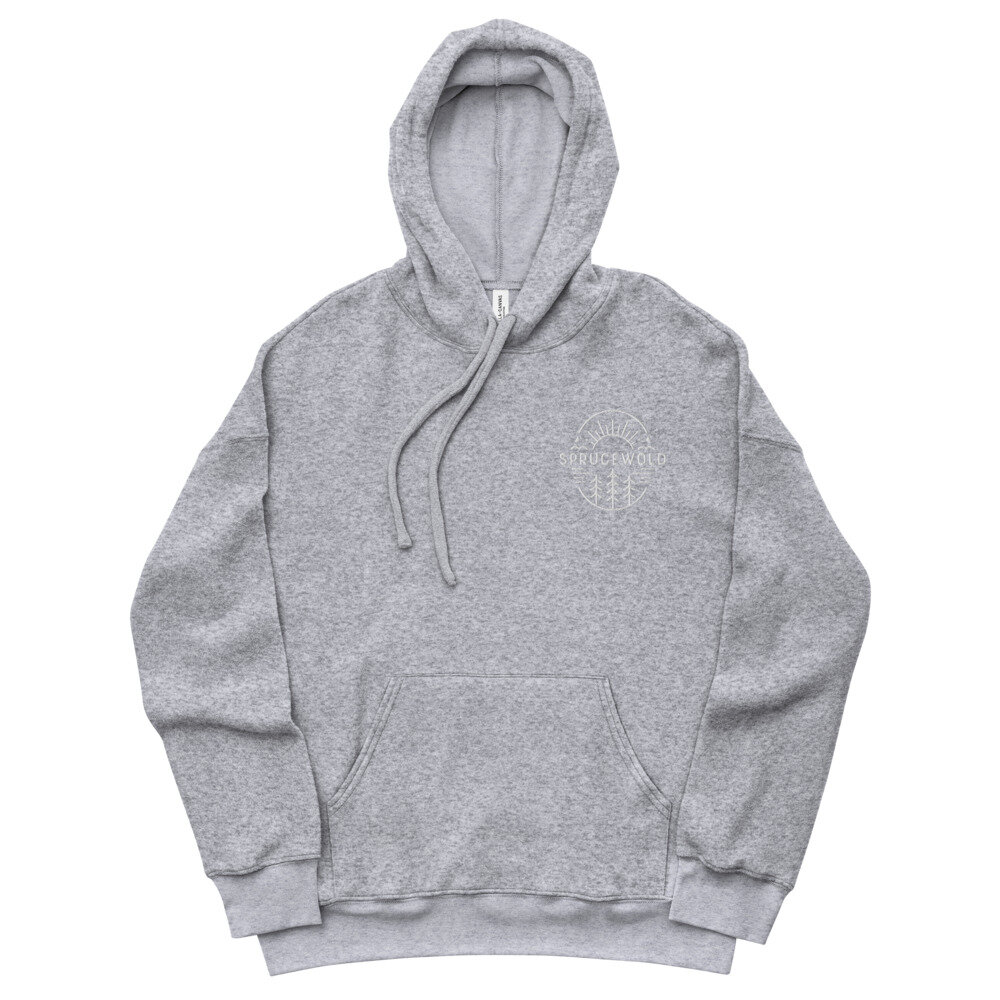 Embroidered Logo Unisex Sueded Fleece Hoodie — SPRUCEWOLD ME