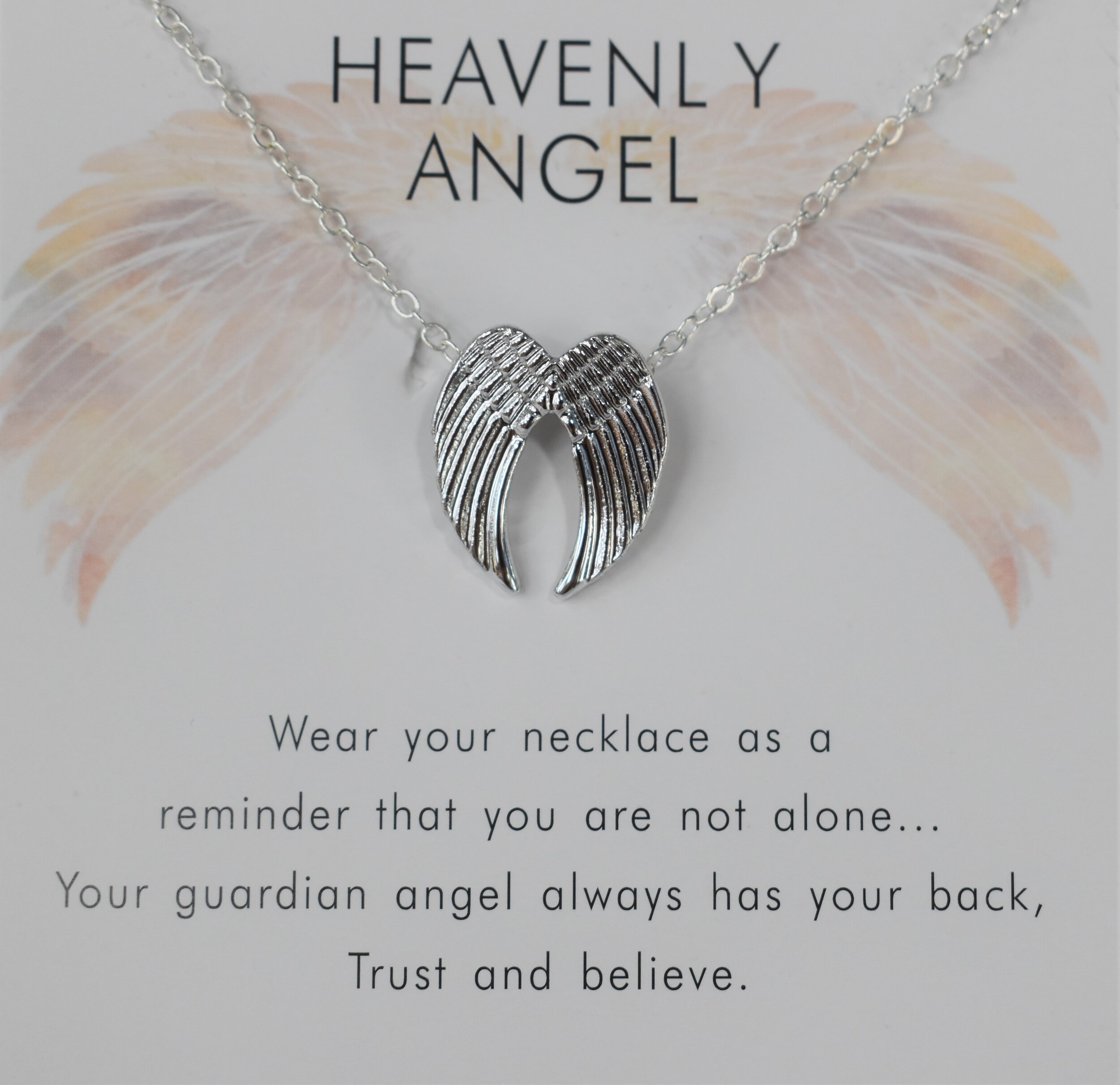 Heavenly Angel, Guardian Angel Wings Necklace — Totally Catholic