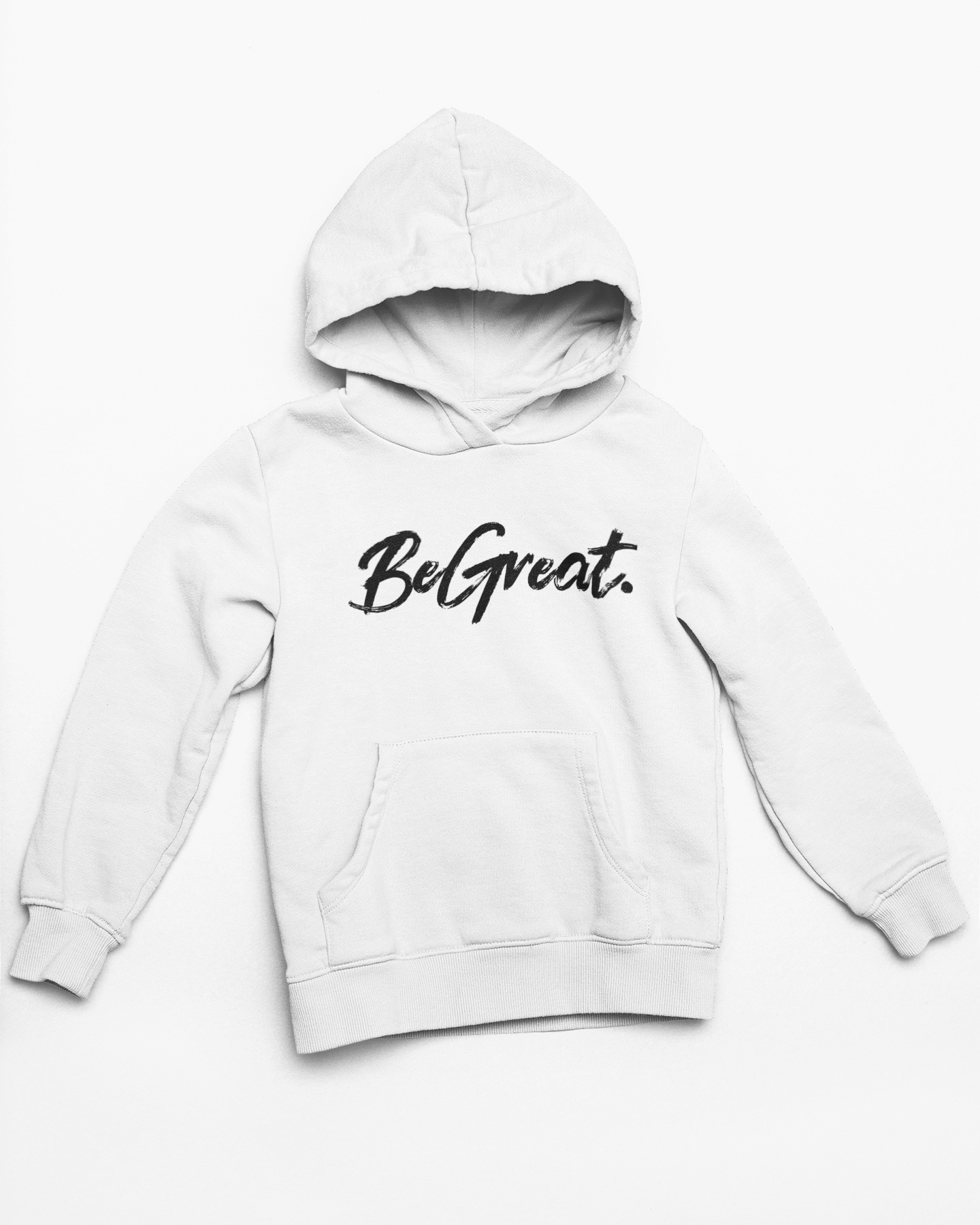 Black and White BeGreat. Hoodie — BeGreat