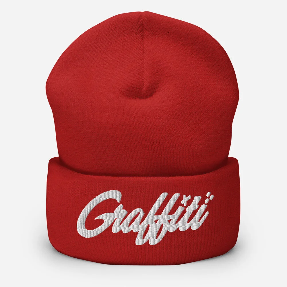 Graffiti Embroidered Beanie — Novoa 