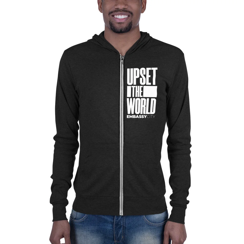 Upset the World Hoodie — Embassy City 