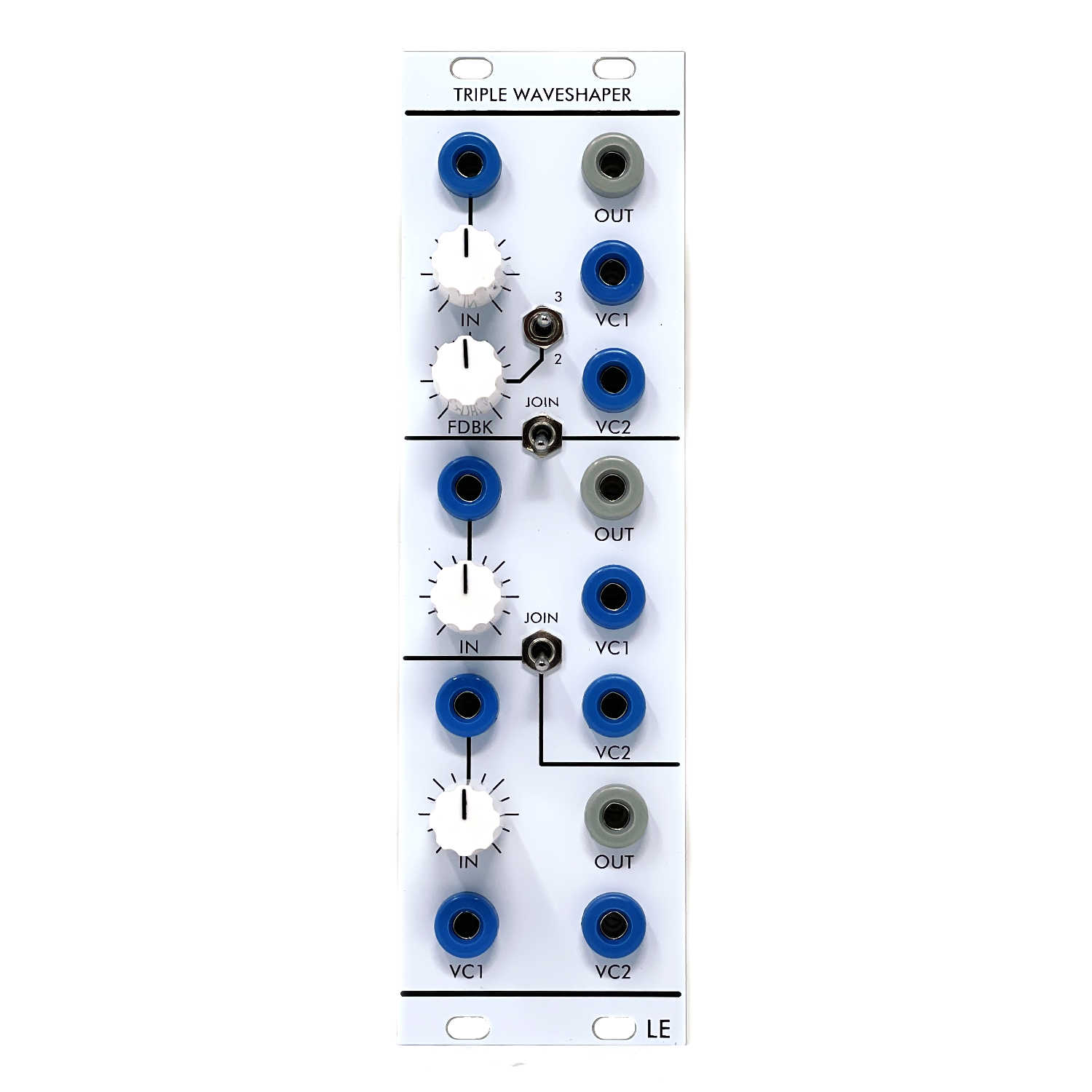 3X Waveshaper LGE085 | Low-Gain Electronics - 4U Modular 3X Waveshaper LGE085 | Low-Gain Electronics - 4U Modular