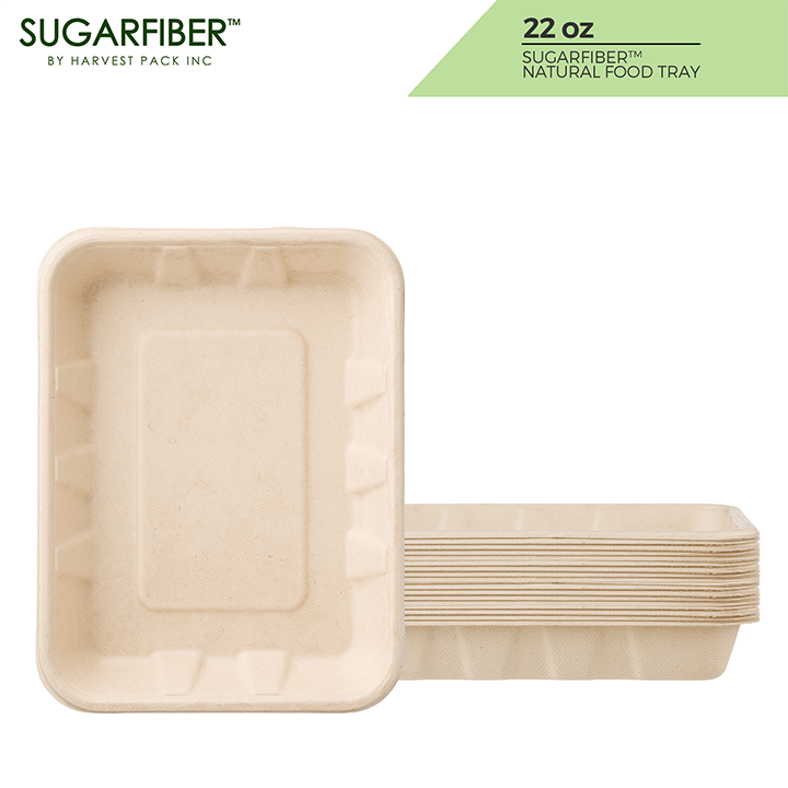 Sugarfiber™ 8x8 inch 3 Compartment Square Hinged Container — HAKOWARE by  Harvest Pack Inc