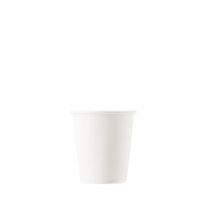 8 oz White Single-Wall Paper Cups — HAKOWARE by Harvest Pack Inc