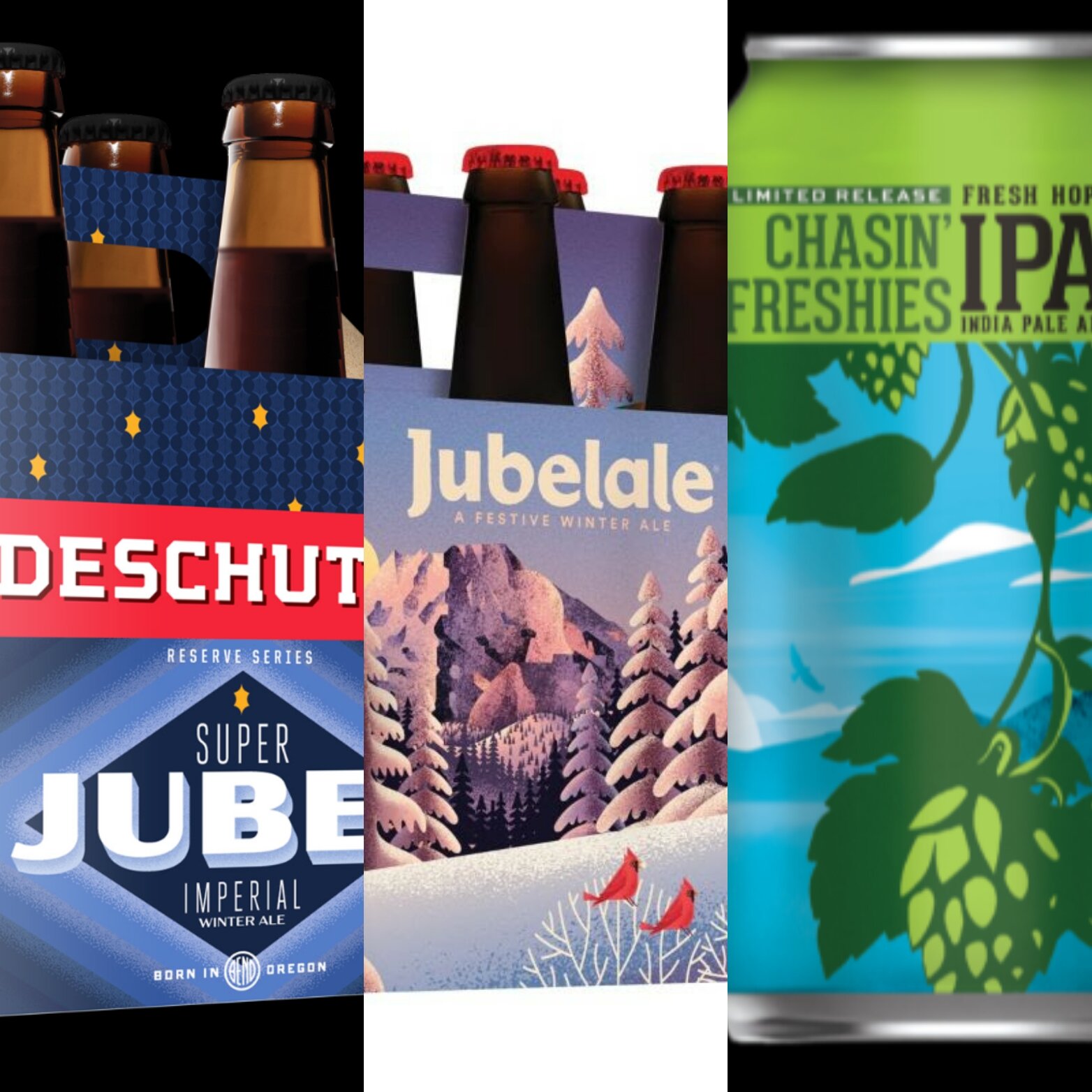Deschutes发行Super Jubelale,Chasin™Freshies和更多Fresh Hop啤酒