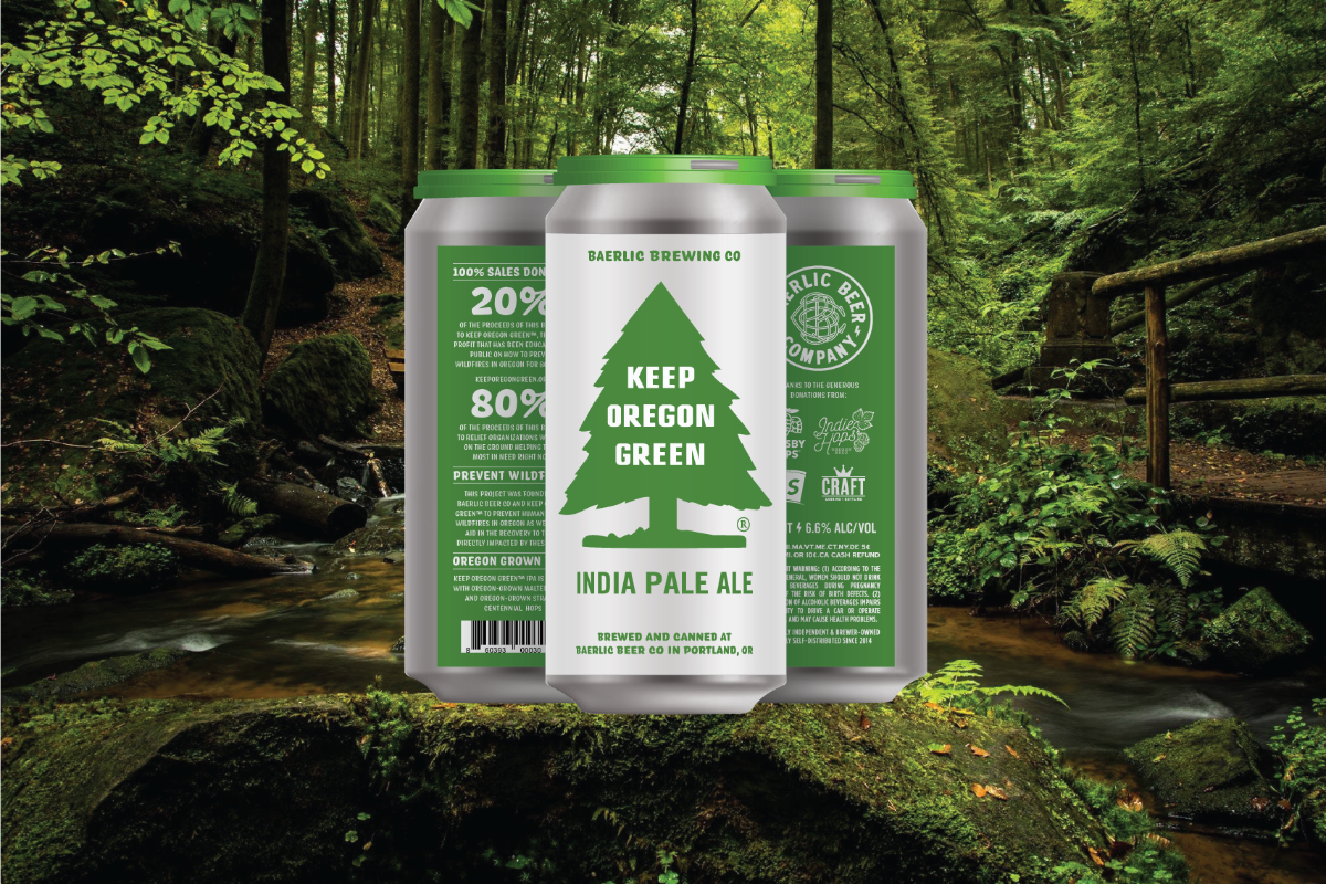 Baerlic Brewing推出“ Keep 俄勒冈州 Green IPA”以缓解野火