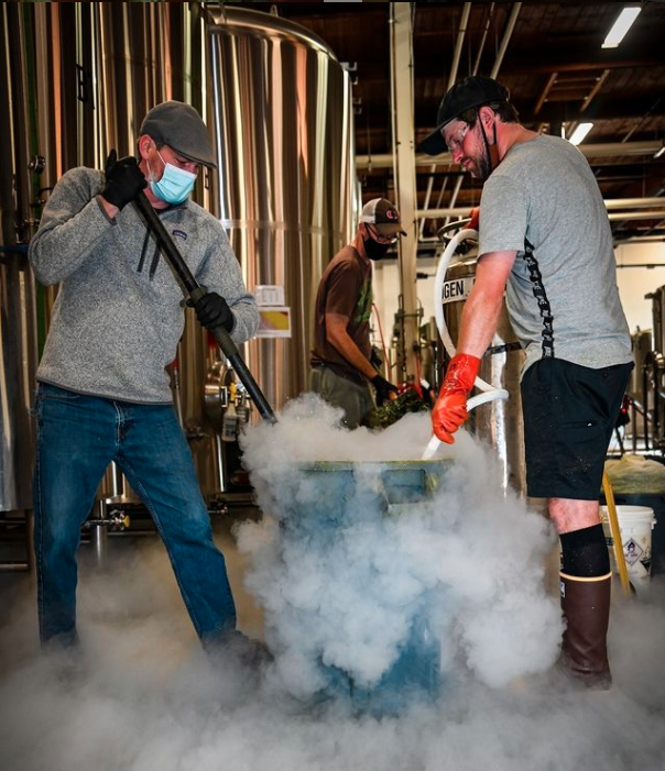 Migration Brewers 用液氮冷冻新鲜啤酒花