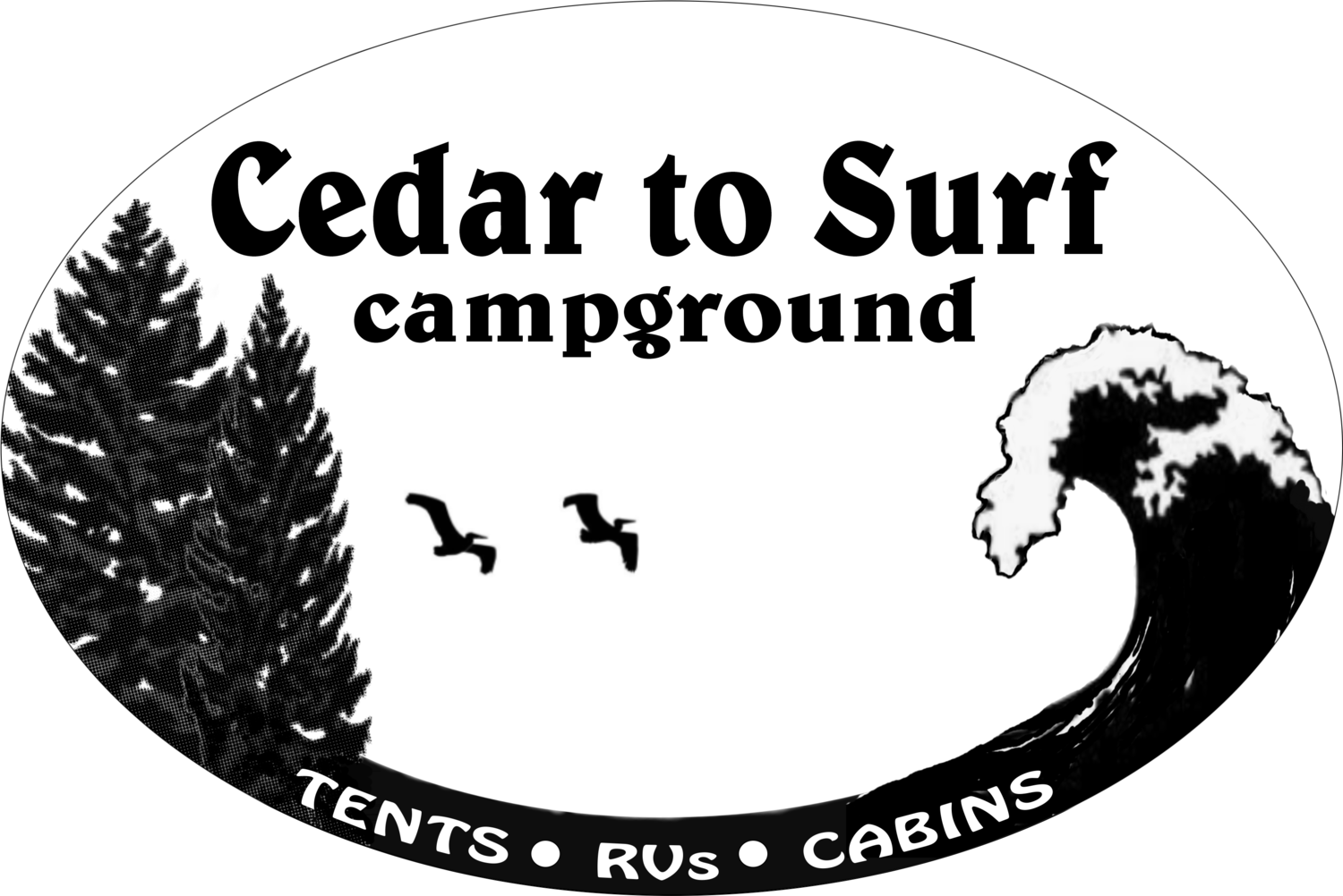 Cedar to Surf RVs Campground and Cabins