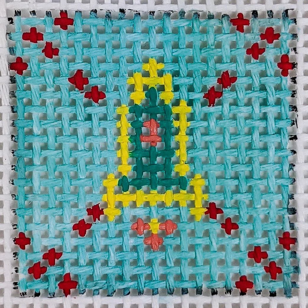 After Twilight Icon Clutch in Retro Blue — Ad Astra Stitching Company