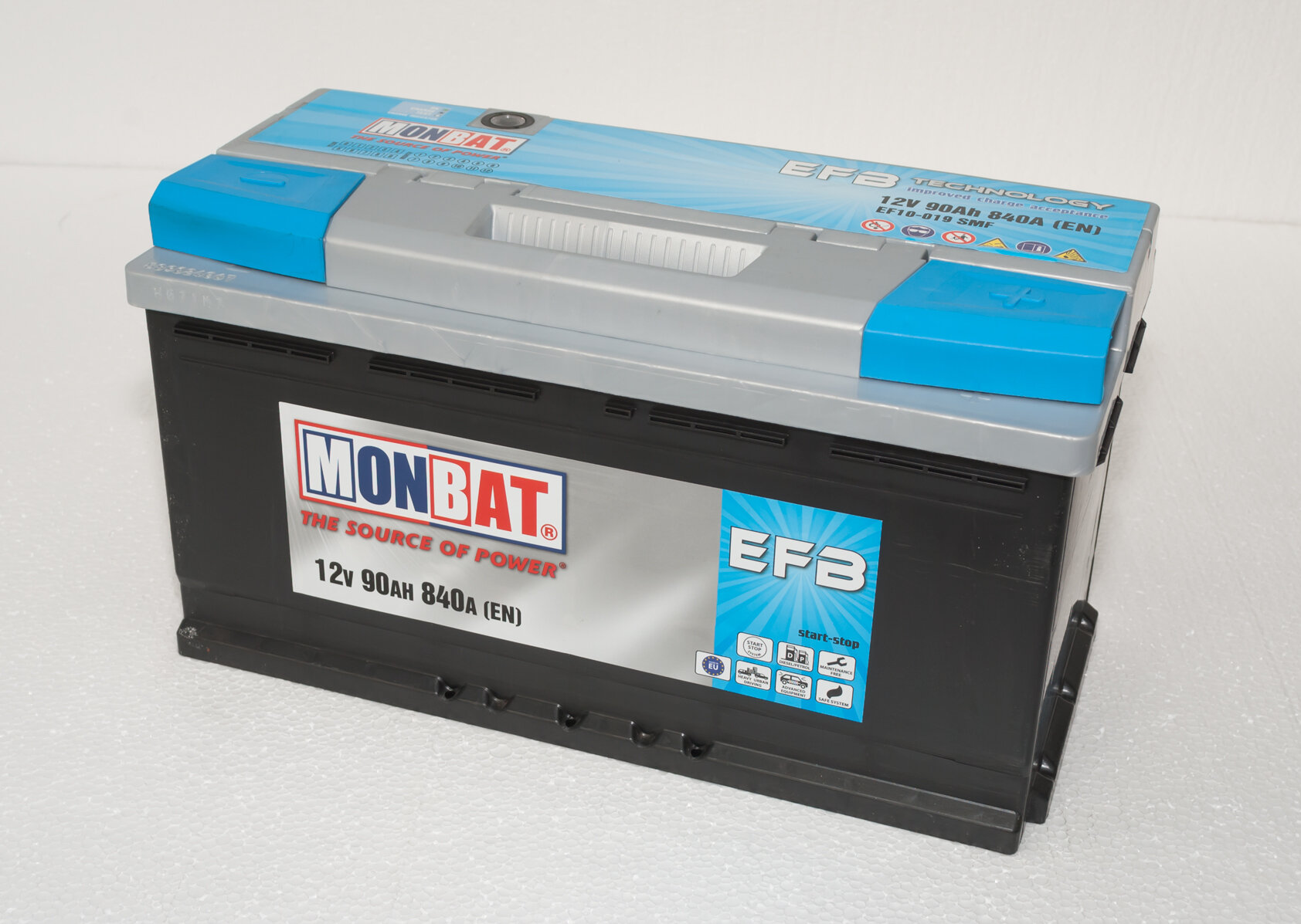 Batería de Coche 80Ah  Monbat EFB Start Stop J +Dcha. - AG baterías
