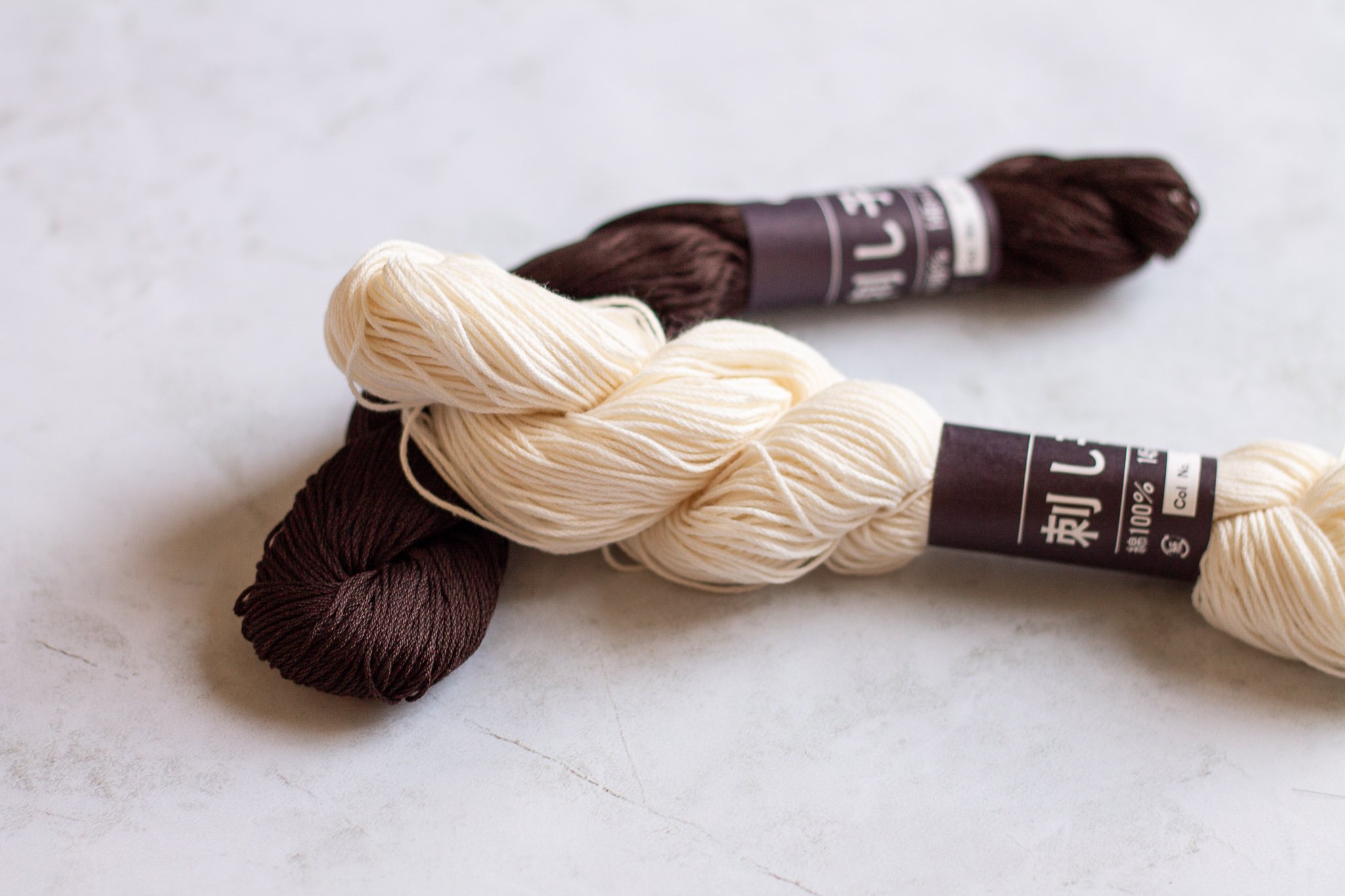 Sashiko Thread: Large Skeins (2 colors)