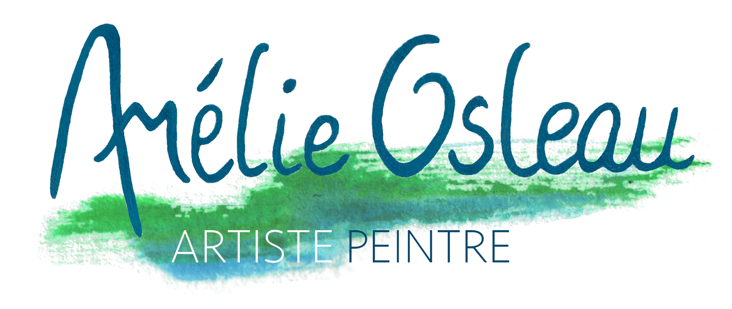 Peintures abstraites d&#39;Amélie Osleau