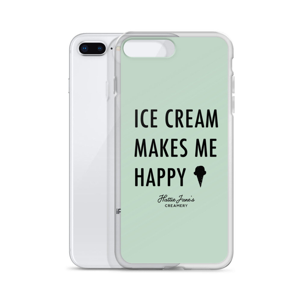 Ice Cream Makes Me Happy iPhone Case — Hattie Jane's Creamery
