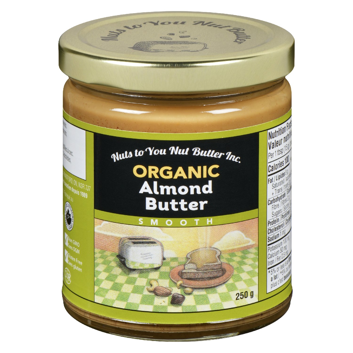Organic Almond Butter Smooth — Nuts to You Nut Butter