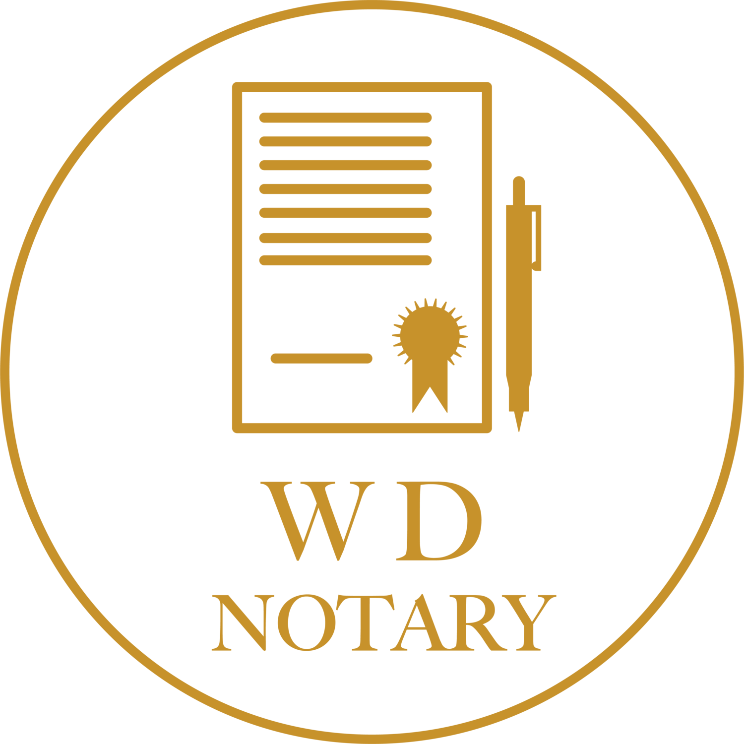 Wooden Dailey Notary