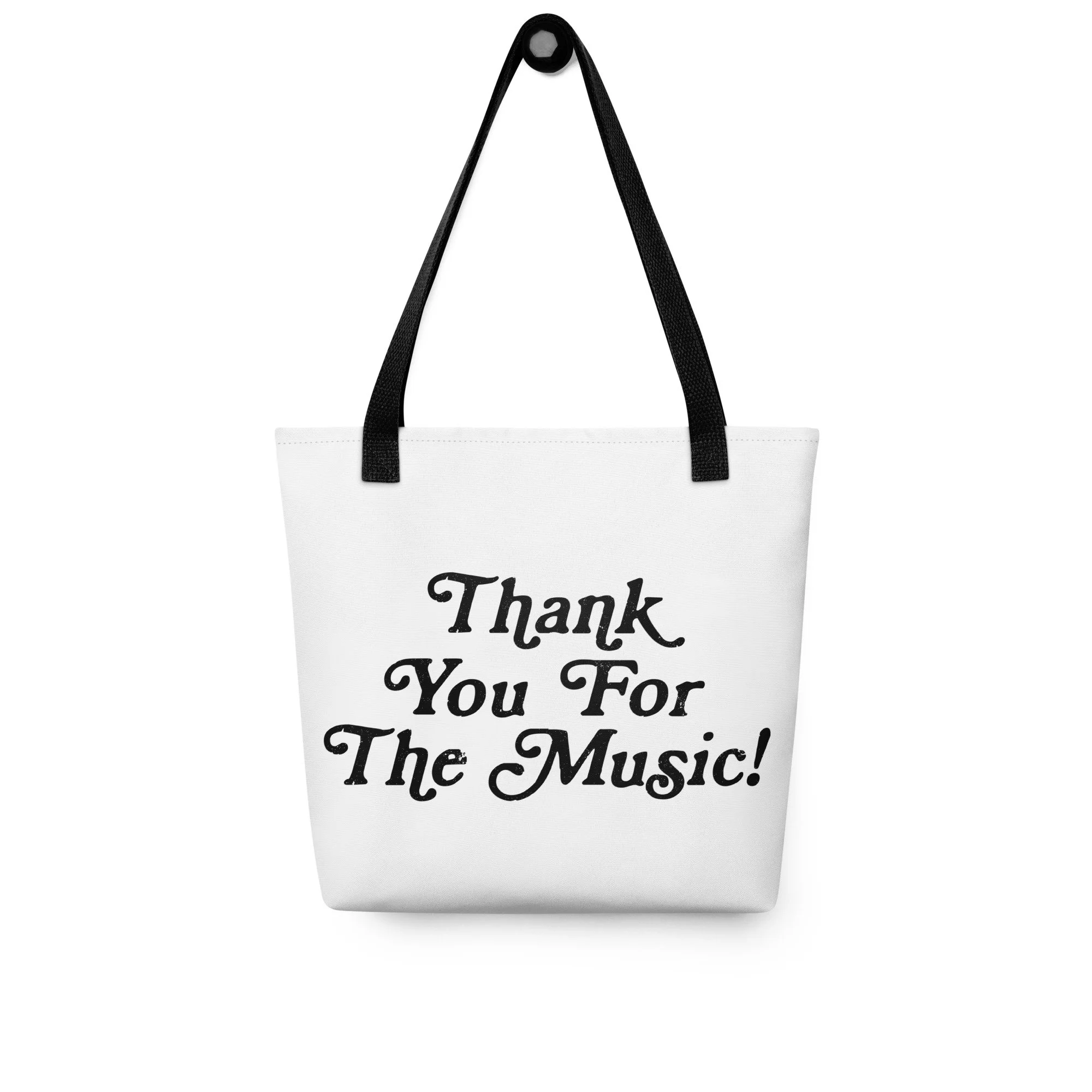 Thank You For The Music Black Tote bag — The Theater Lovers