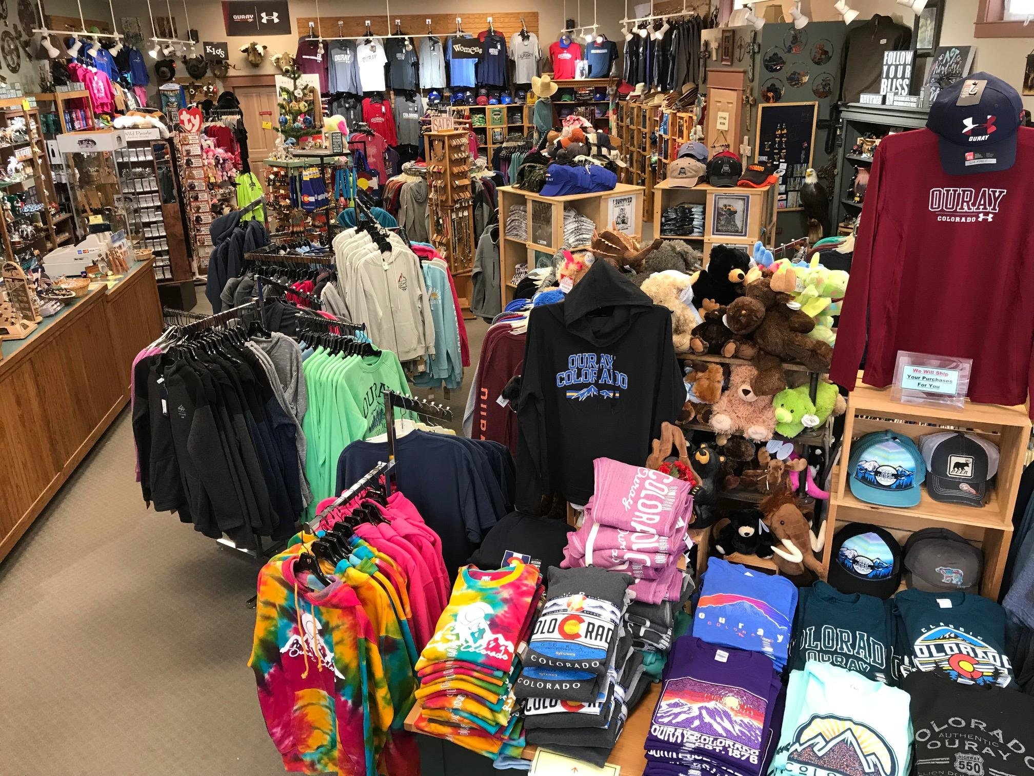 Overhead view of interior of Mountain Fever Shirts & Gifts