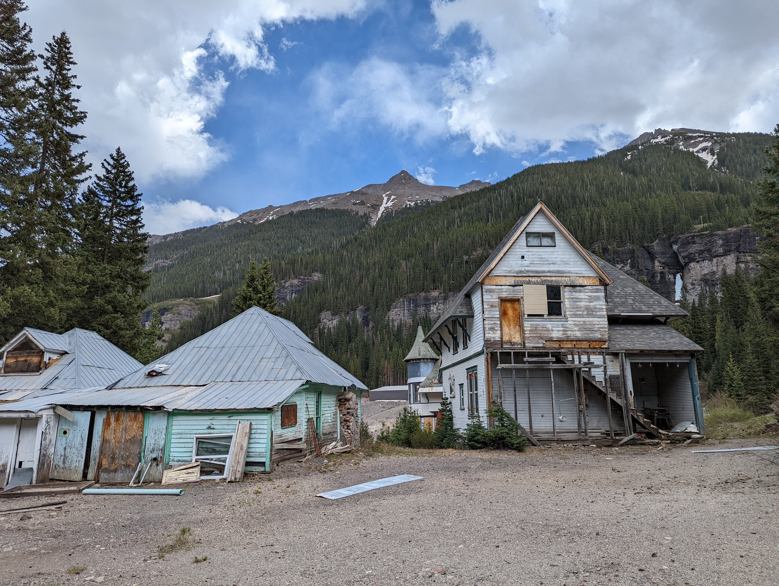Ghost Town in mountains