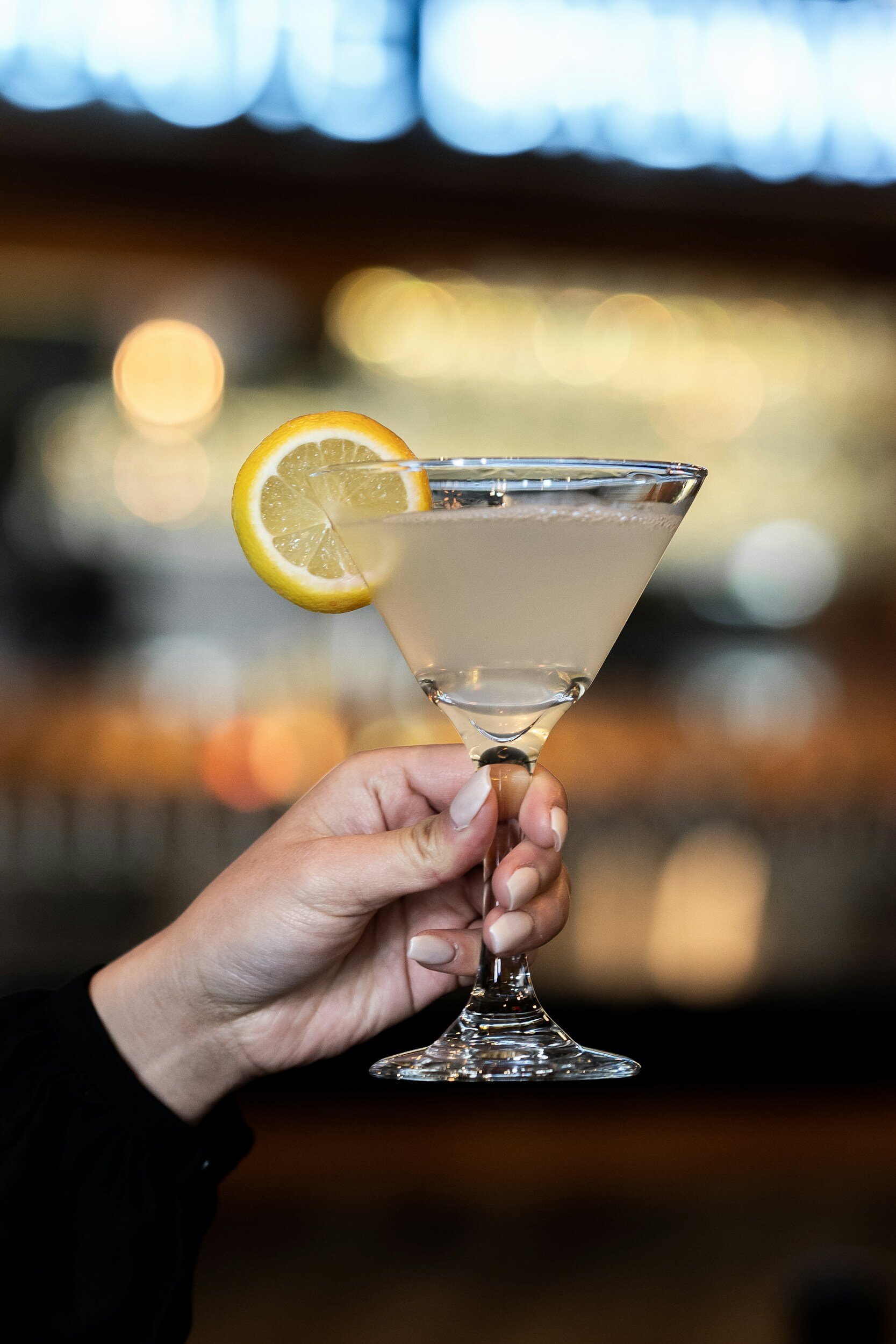 Picture of woman holding martini