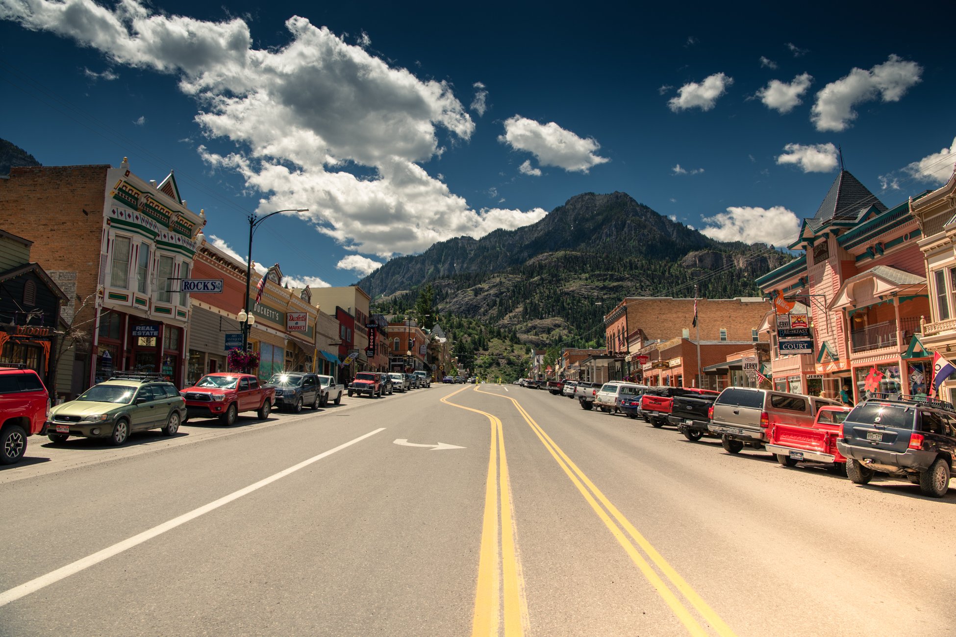 Main Street in Ouray, 科罗拉多州