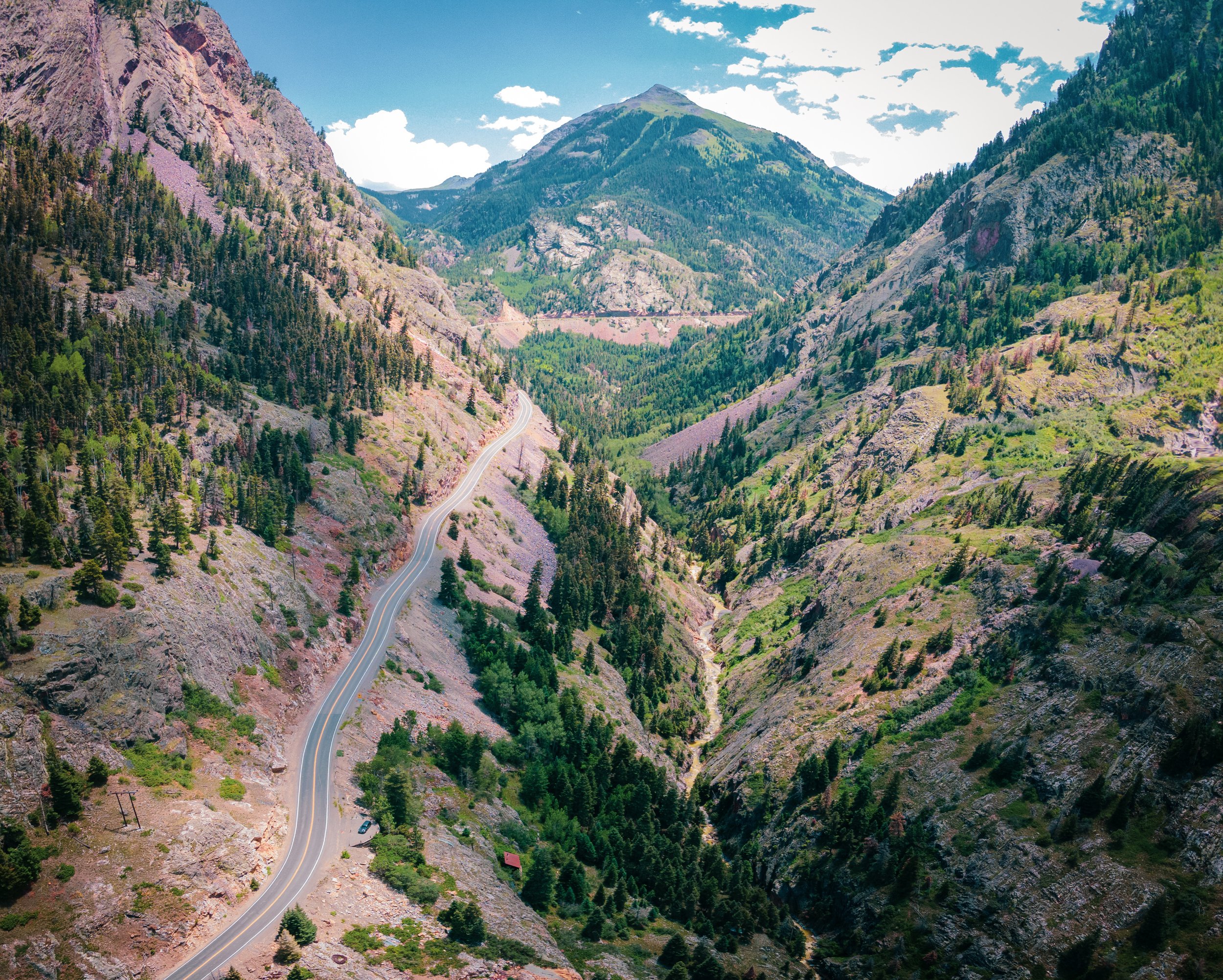 Red Mountain Pass in summer
