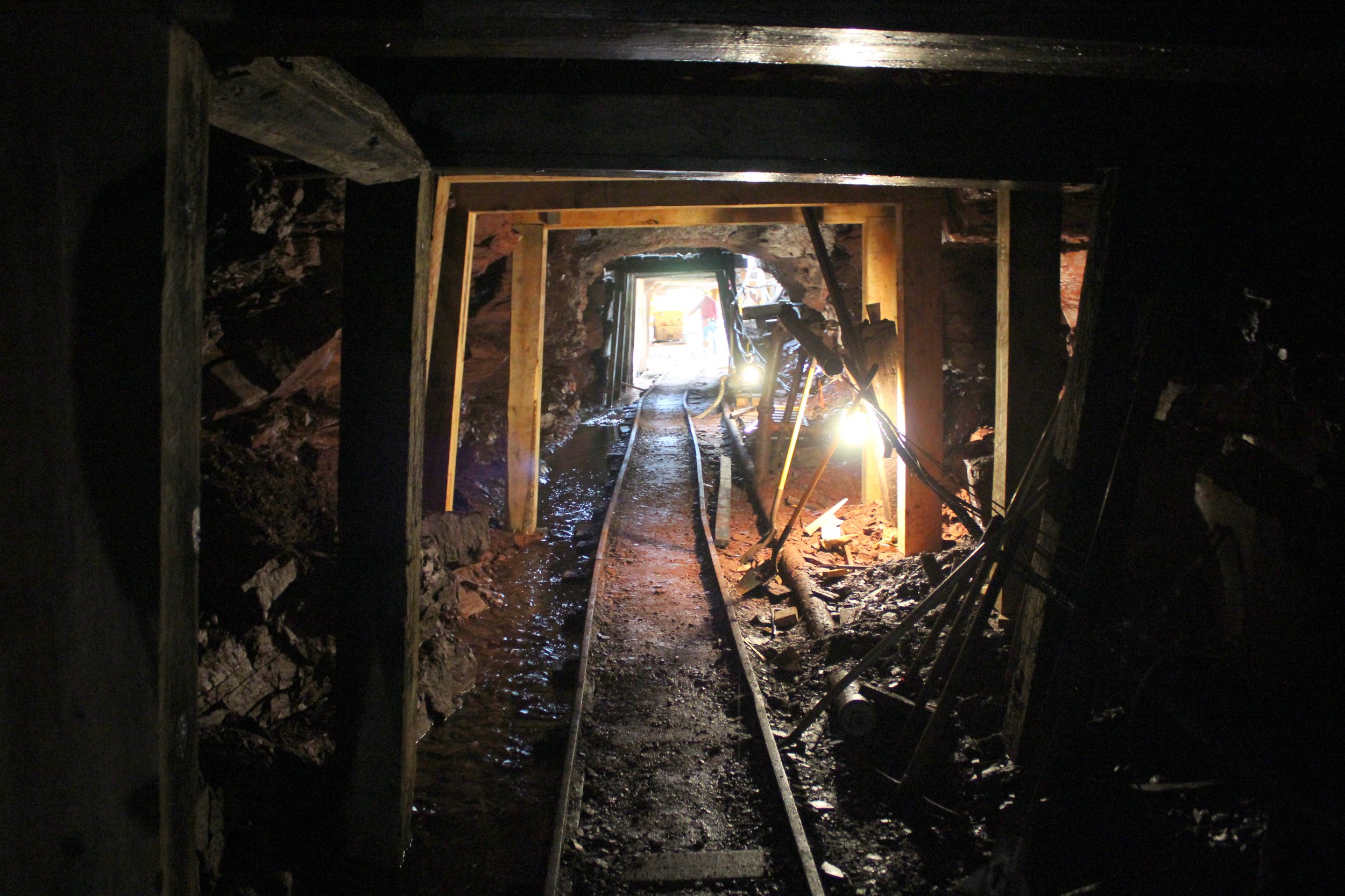 View from inside a mine
