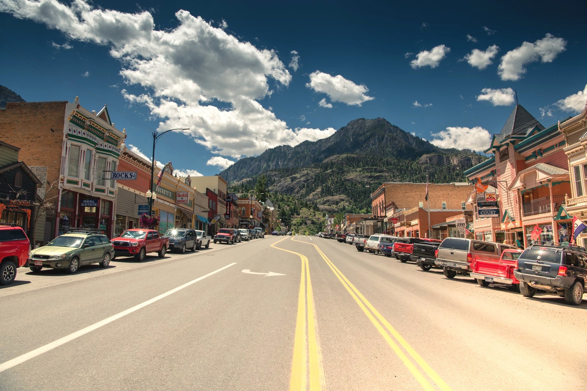 Ouray Main Steet in Summer