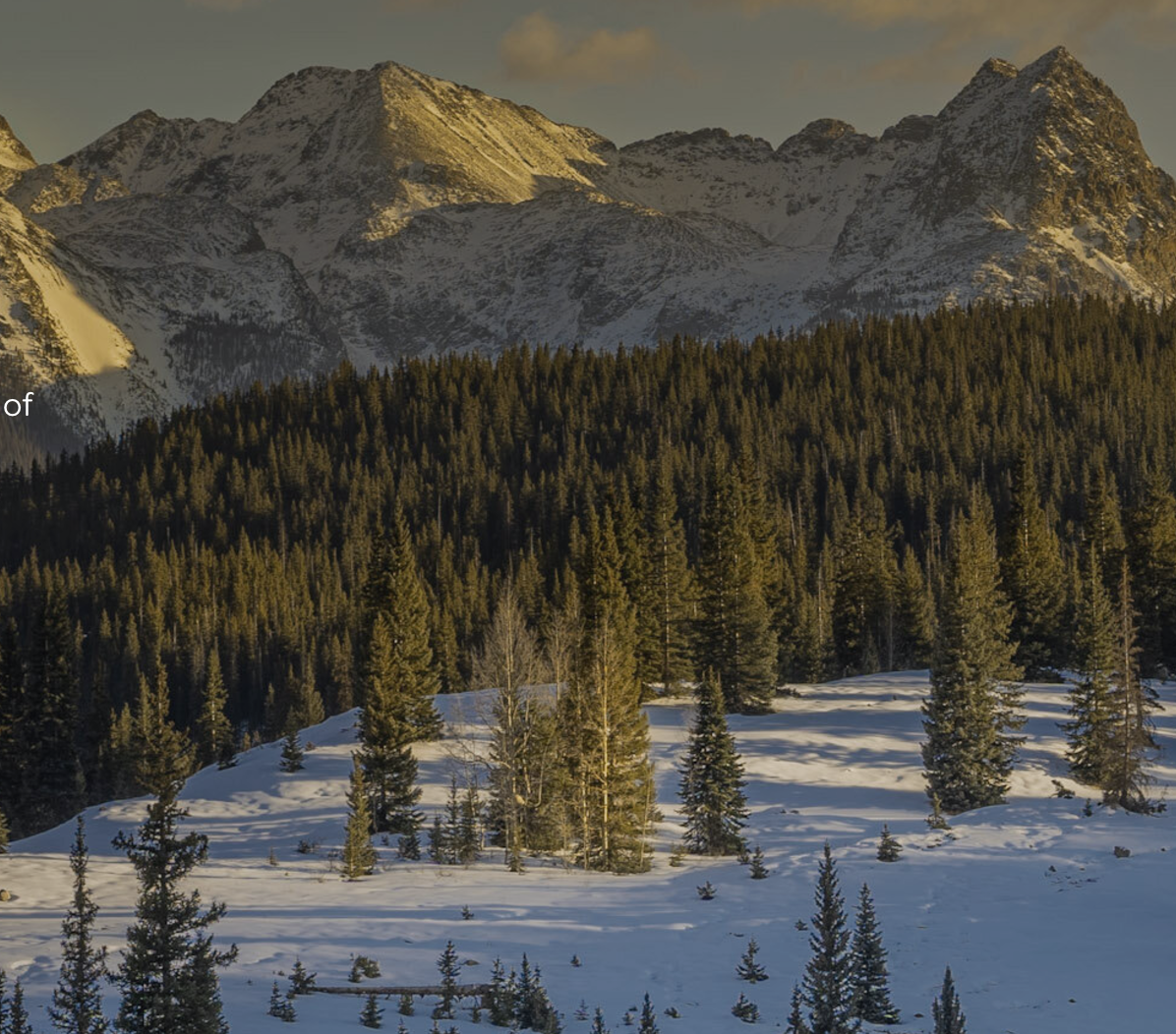 Mountains with open area in front
