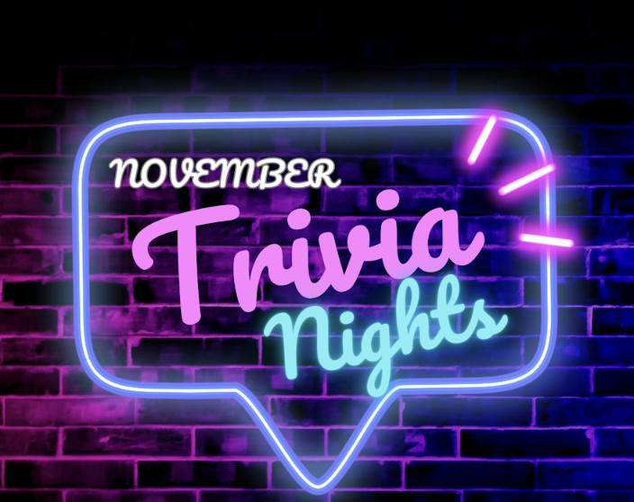 Neon sign for Trivia Night