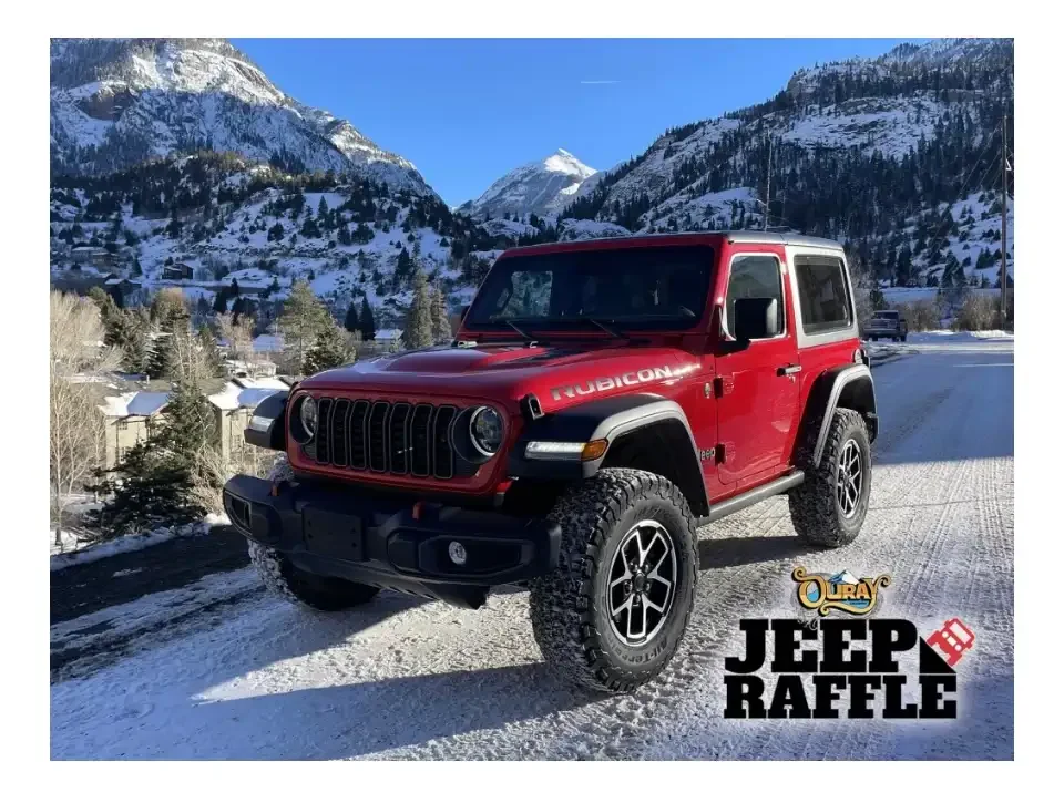 Red Jeep Raffle Flyer by Ouray