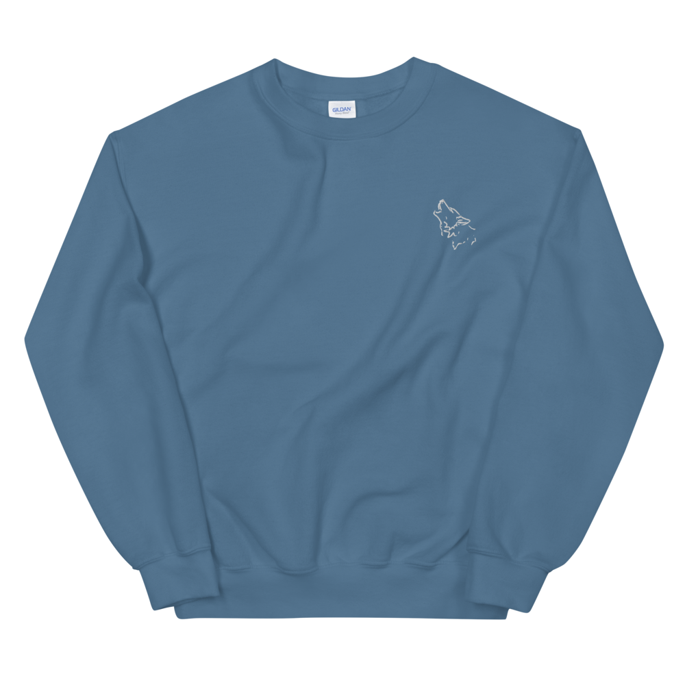 Blue crew neck best sale sweatshirt