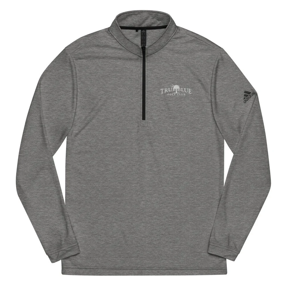 True Blue Adidas 'Classic Logo' Quarter Zip Pullover (multiple colors available)