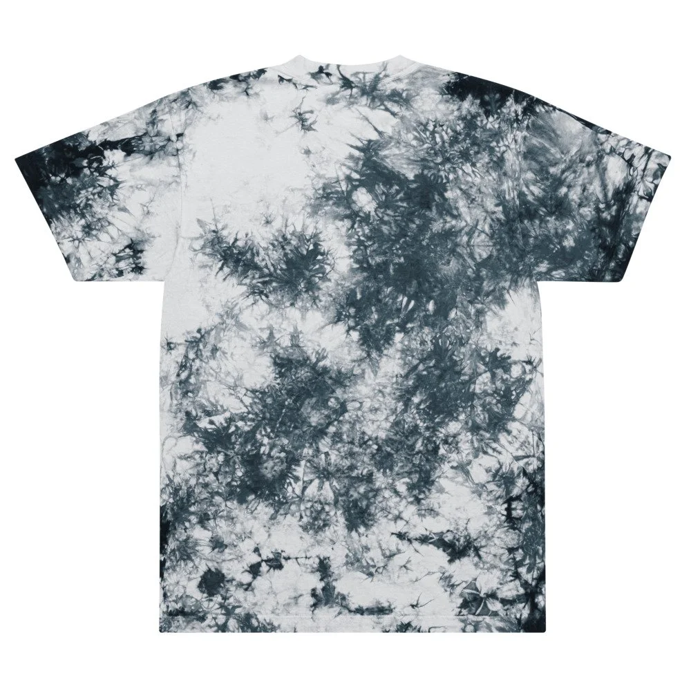 how to tie dye a shirt black and white