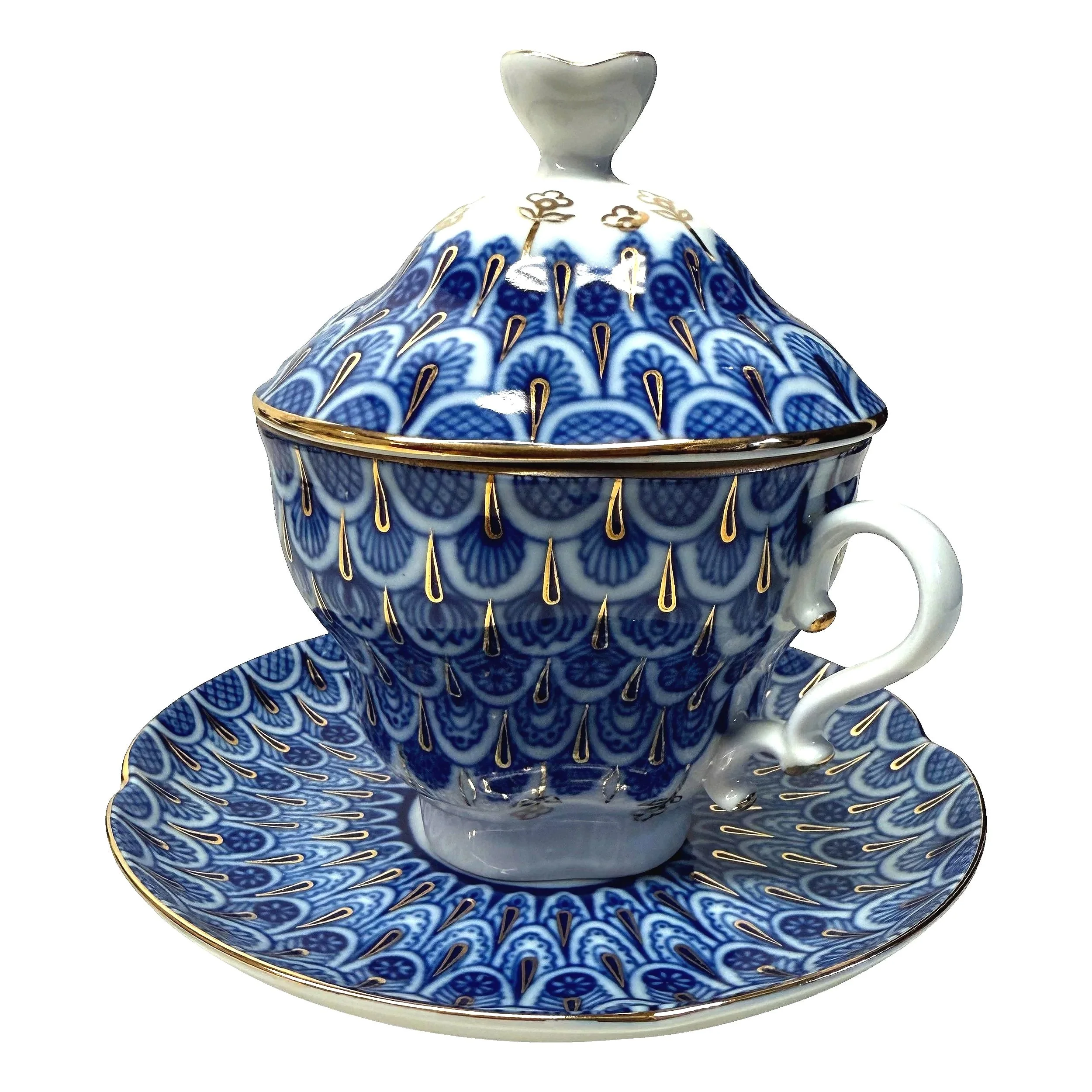 Vintage Russian LFZ Lomonosov Porcelain Tea Service Collection