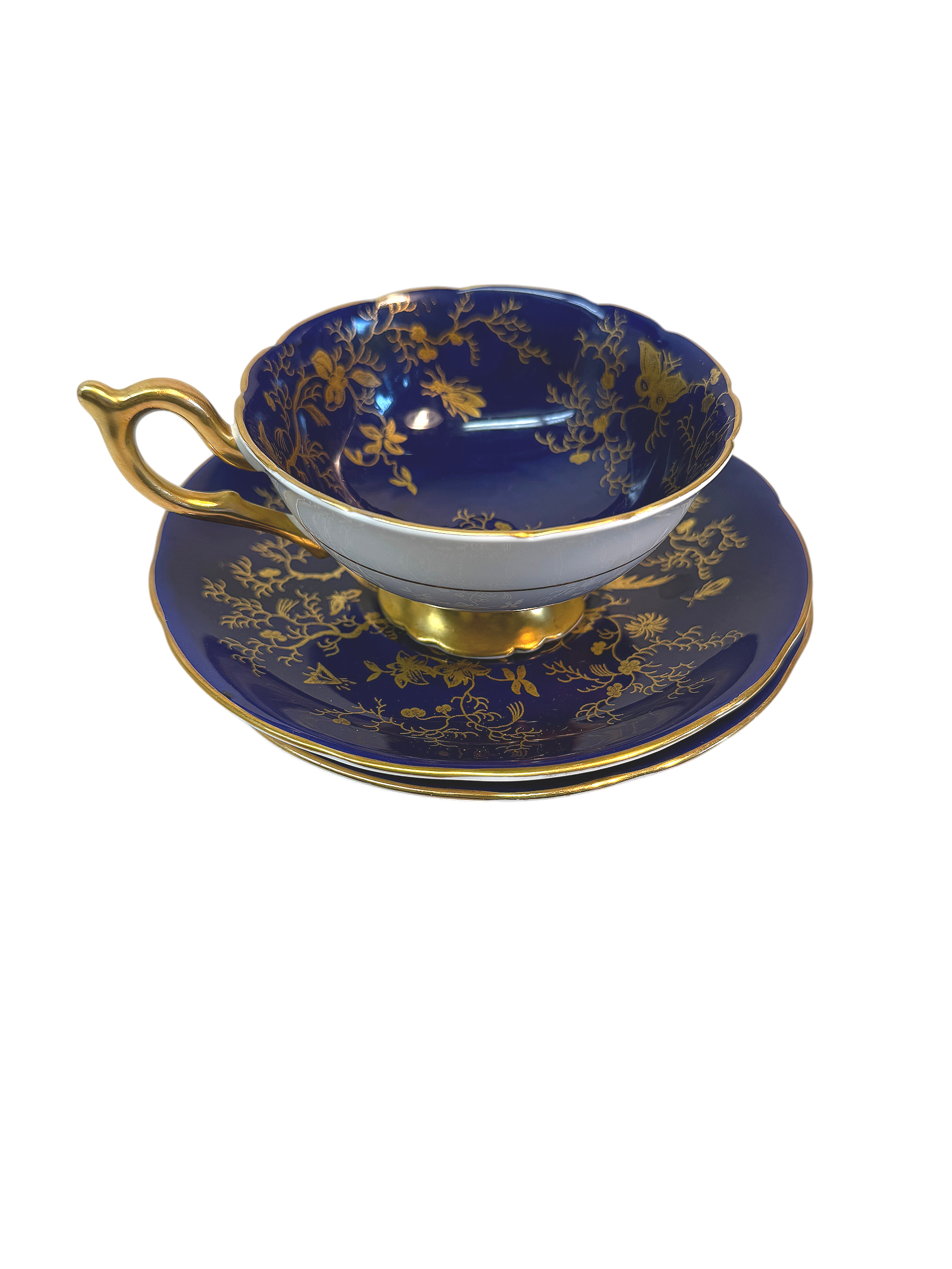 Coalport “Cairo” Bone China Teacup & Saucer Sets — Mercer Island