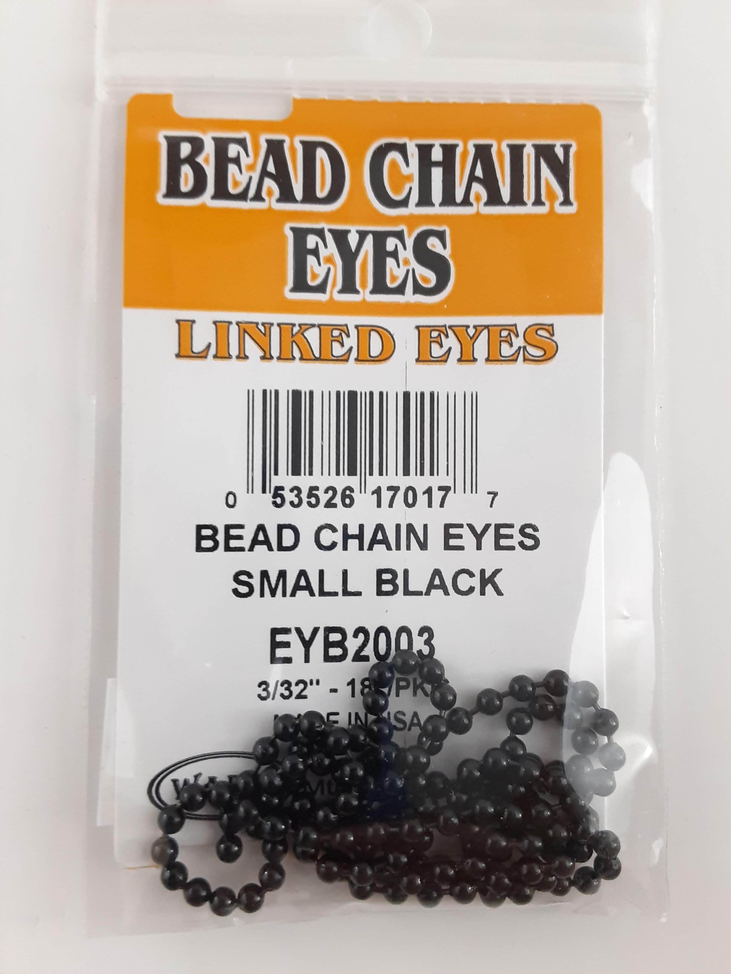 Wapsi Bead Chain Eyes, Black