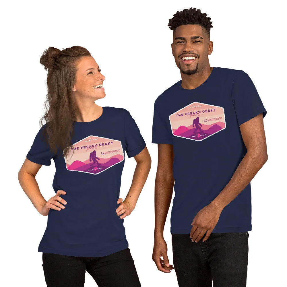 Minimalist Bigfoot (Unisex) — The Freaky Deaky Podcast