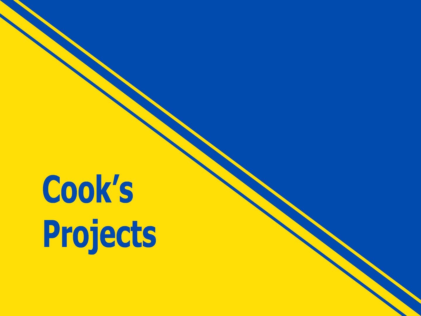 Cook&#39;s Projects