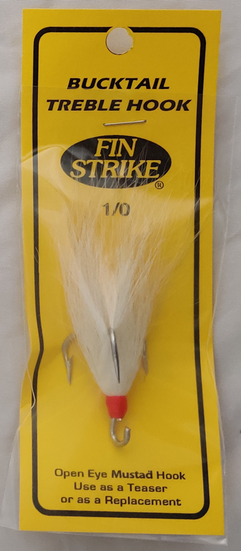 Open Eye Treble Hook with Bucktail — Shop The Surfcaster