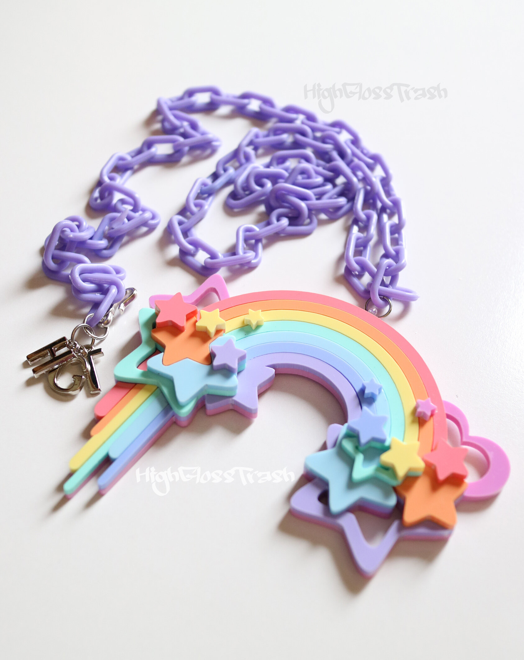 Hot Pastel Candy Rainbow Pants Chain