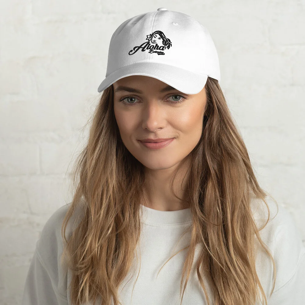 Aloha Ball Cap (White) — Aloha Apparel