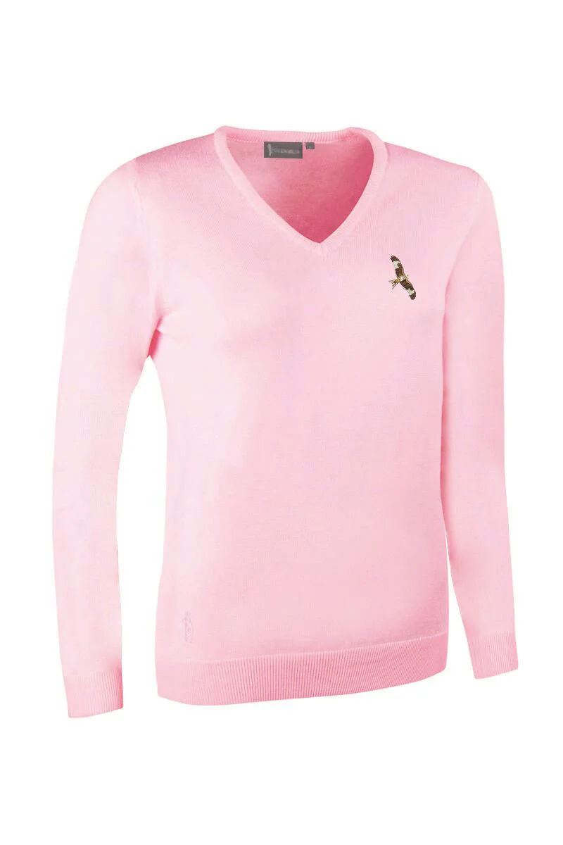 V Neck Merino Wool Golf Sweater 