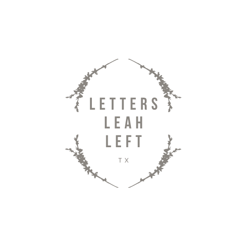 Letters Leah Left